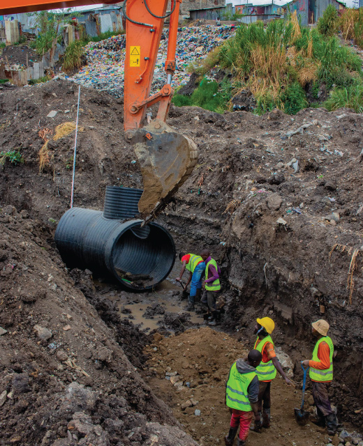 Relocation of Sewer and Water along Eastern Bypass Road